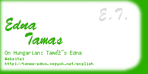 edna tamas business card